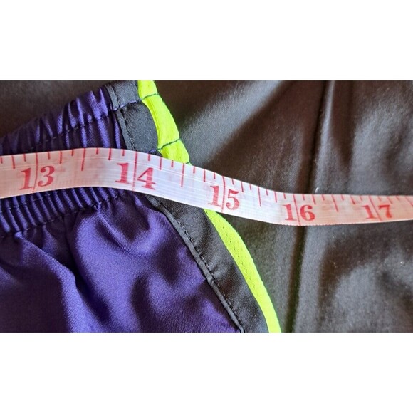 Nike Tempo Dri-Fit Blue and Lime Shorts RN#56323 Size Large Running Active - Picture 9 of 12